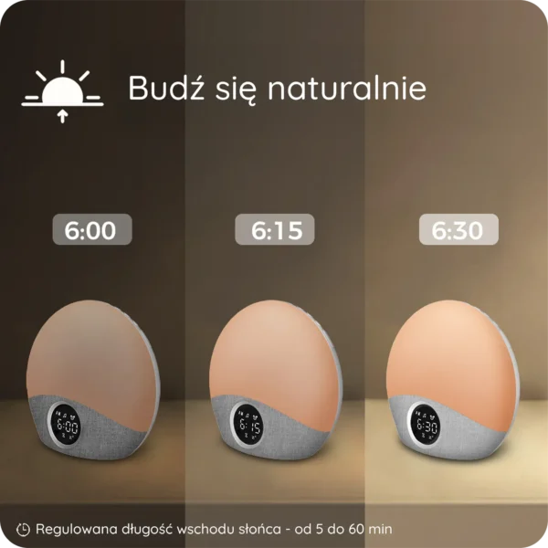 Budzik świetlny LumaRise Sun